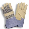 Cordova Palm, Cowhide, Standard, Grain, Gauntlet Gloves, L, 12PK 8315L